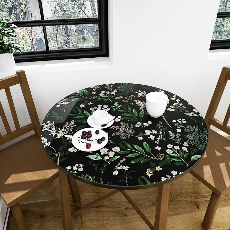 Dark Floral Wallpaper Peel and Stick Green Leaf Wallpaper Vintage Flowers Contact Paper Waterproof Self Adhesive Boho Delicate Wall Paper for Cabinet Kitchen Walls Locker 17.5in x9.8ft
