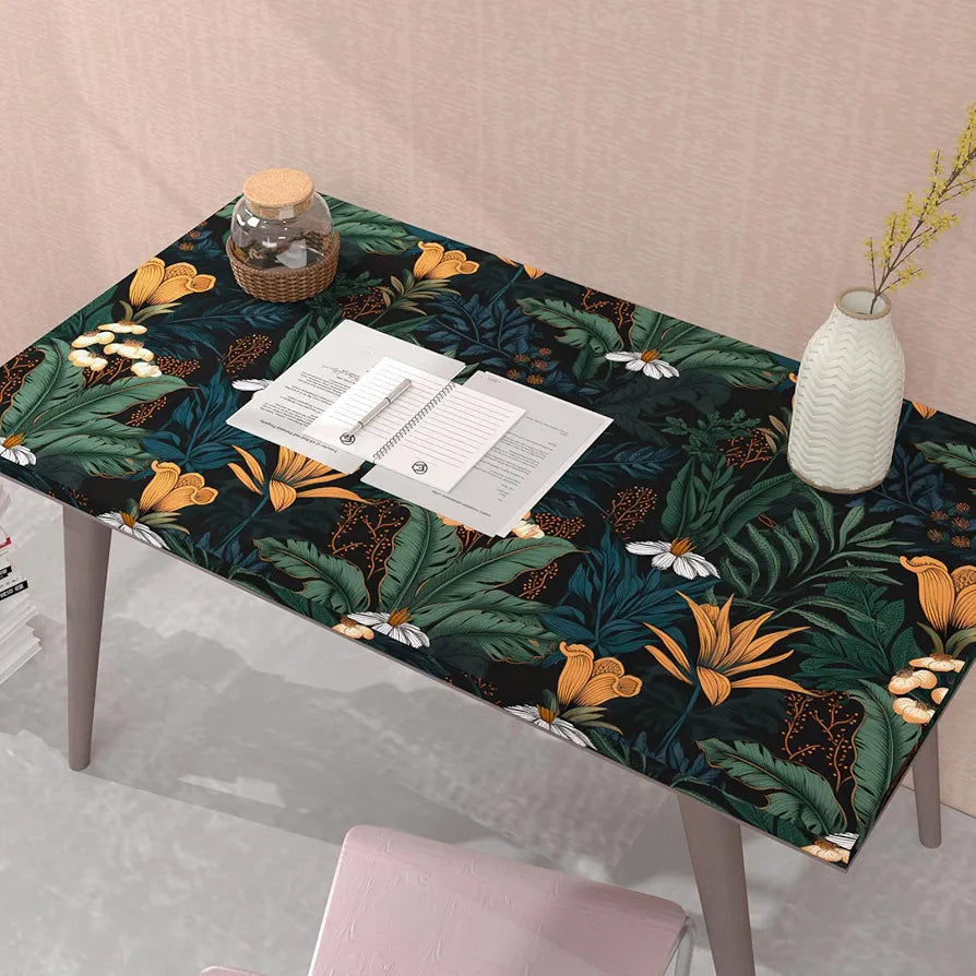 Boho Wallpaper Peel and Stick Dark Floral Contact Paper 17.5" x 118" Waterproof Self Adhesive Vintage Botanical Leaf Wall Paper for Bedroom Walls Cabinets Stairs