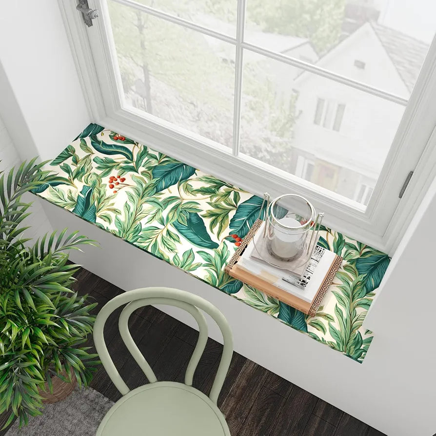 Tropical Wallpaper Peel and Stick Boho Palm Leaves Wallpaper Self Adhesive Green Contact Paper Rainforest Leaf Wall Paper Home Decor for Bedroom Walls Desk Cabinet