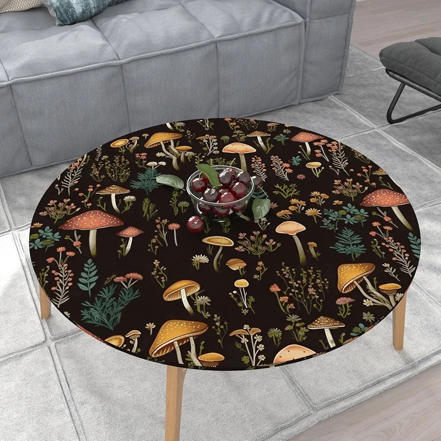 Boho Mushroom Wallpaper Peel and Stick Floral Contact Paper 17.5in x 9.8ft Mural Vinyl Self Adhesive Removable Waterproof Vintage Botanical Wall Paper for Kid’s Room Walls Cabinets