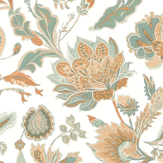Boho Wallpaper Peel and Stick Modern Floral Contact Paper Vinyl Waterproof Self-Adhesive Botanical Vintage Wall Paper for Walls Mural Drawers Cabinet 17.5in x 118in