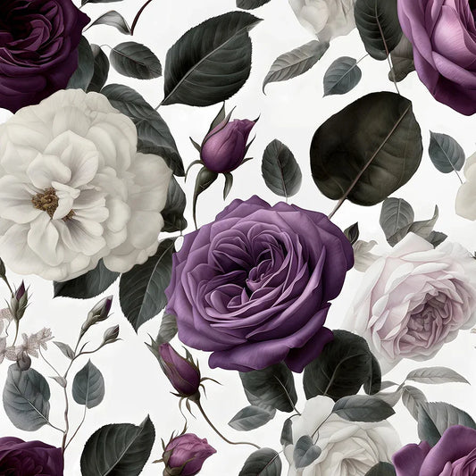 Floral Wallpaper Peel and Stick Boho Wallpaper 17.5“x118” Bright Floral Contact Paper Waterproof Self Adhesive Vintage Botanical Wall Paper for Bookcase Kitchen Shelves